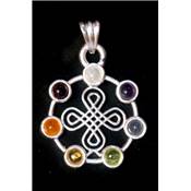 7 Chakras Pendentif Métal Argenté Choix n°42