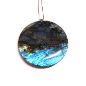 Labradorite pendentif disque 04640