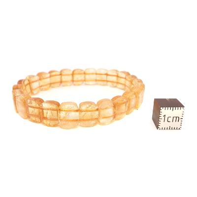 Citrine Chauffée (Améthyste Chauffée) Bracelet Carré 04786
