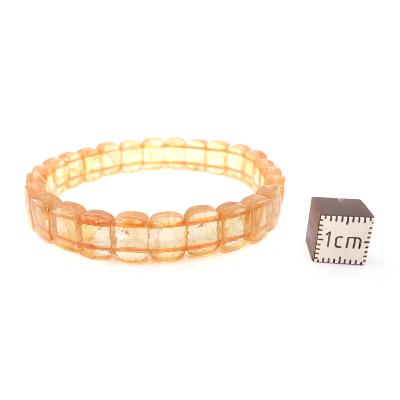 Citrine Chauffée (Améthyste Chauffée) Bracelet Carré 04788