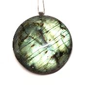 Labradorite pendentif disque 05651
