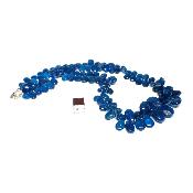 Création Pétales Apatite Bleue - Collier n° 15103