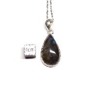 Labradorite Pendentif avec Monture en Argent 2206