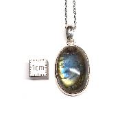 Labradorite Pendentif avec Monture en Argent 2212