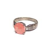 Rhodochrosite Bague en Argent 2389
