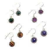 Boucles d'Oreilles Ronde Pendante BO3B