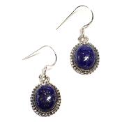 Lapis Lazuli Boucles d'Oreilles Ovale Pendante Choix n°3 BO3A