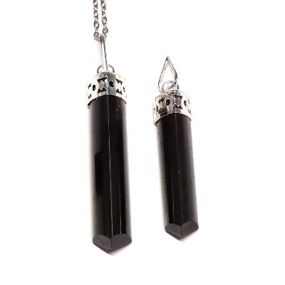 Tourmaline Noire Pendentif Pointe Unique
