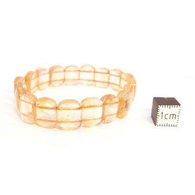 Citrine Chauffée (Améthyste Chauffée) Bracelet Carré 04782