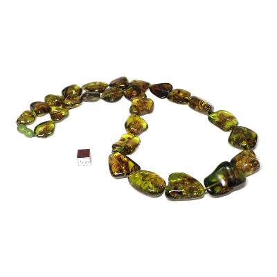 Ambre Verte - Collier Roulé Choix n°5 