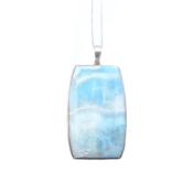 Larimar Pendentif Avec Monture en Argent 18746