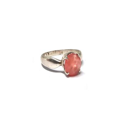 Rhodochrosite Bague en Argent 20111