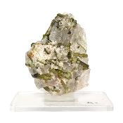 Tourmaline Verte sur gangue pierre brute 2968