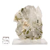 Tourmaline Verte sur gangue pierre brute 2970
