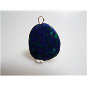 Azurite Malachite Mini Pendentif Pierre Plate