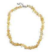Citrine Chauffée (Améthyste Chauffée) Collier Baroque
