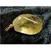 Citrine du Brésil Pendentif Pierre Roulée