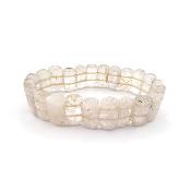 Cristal Rutile (Quartz Rutile) Bracelet Forme Carrée