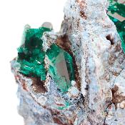 Shattuckite et Dioptase pierre brute 14940