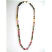 Tourmaline Multicolore - Collier facetté