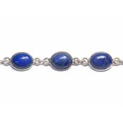 Lapis-Lazuli d'Afghanistan Bracelet Argent 925