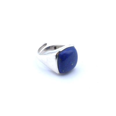 Lapis Lazuli Bague en Argent 13776 / Taille réglable