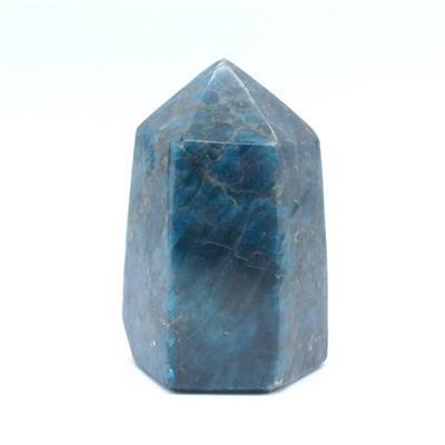 Apatite Bleue Pointe Unique Polie 18703