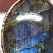 Labradorite Pendentif avec Monture en Argent 2207