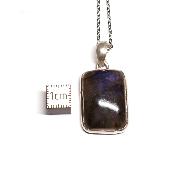 Labradorite Pendentif avec Monture en Argent 2210