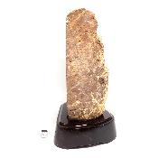 Agate Naturelle Géodes sur socle en bois 2888