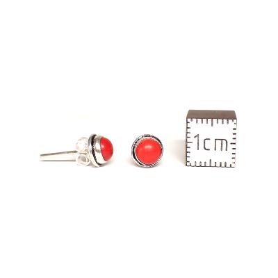 Corail Boucles d'Oreilles Ronde Choix n°1 BO1A