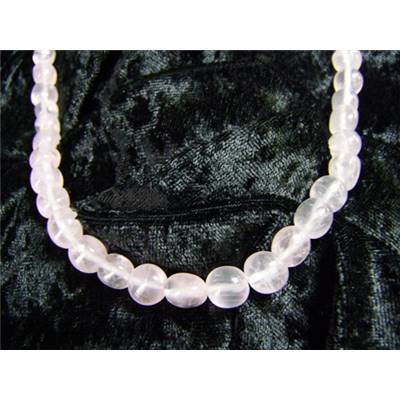 Quartz Rose Collier Roulé