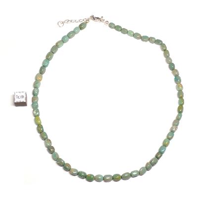 Turquoise de Chine Collier Grain de Café