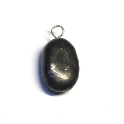 Shungite Pendentif Pierre Roulée