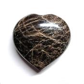 Pierre de Lune Noire Coeur 04475