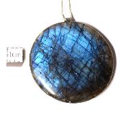 Labradorite pendentif disque 15343