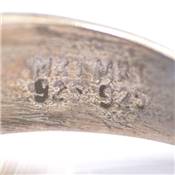 Fluorine Bleue Bague en Argent 18426 / Taille 53