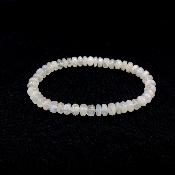 Pierre de Lune Bleutée Bracelet Disque