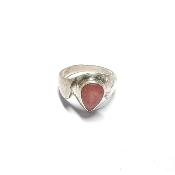 Rhodochrosite Bague en Argent 20108