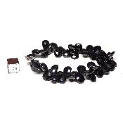 Création Pétales Spinelle noir Bracelet 2134