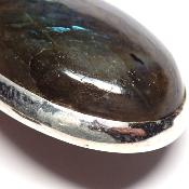 Labradorite Pendentif avec Monture en Argent 2209