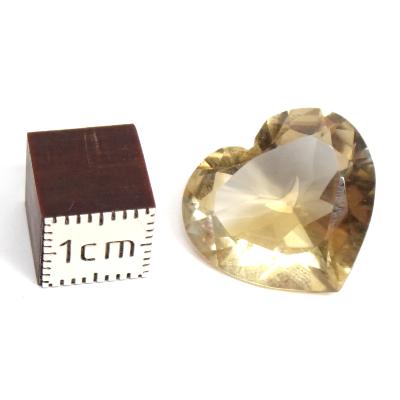 Citrine Naturelle Pierre Taillée en coeur 2532