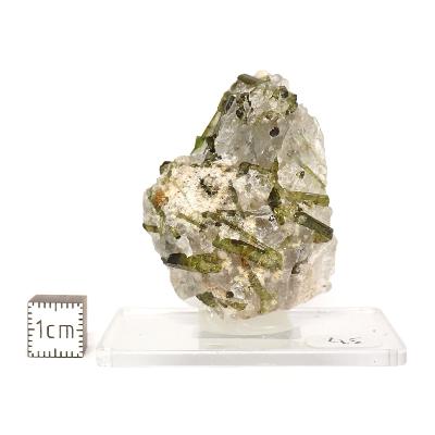 Tourmaline Verte sur gangue pierre brute 2968