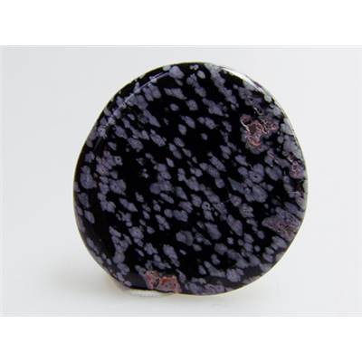 Obsidienne Flocon de Neige Mini Pierre Plate
