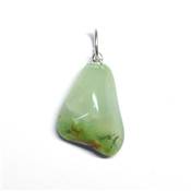 Chrysoprase Pendentif Pierre Roulée