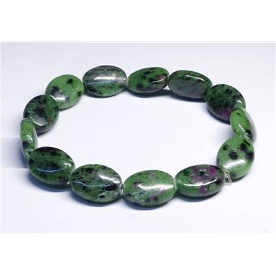 Rubis sur Zoïzite Bracelet Forme Ovale