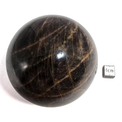 Pierre de Lune Noire Boule 04534