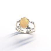 Opale d'Éthiopie Bague 13570 / Taille réglable 