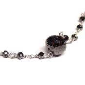Diamant Noir Collier 15159