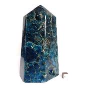 Apatite Bleue Pointe Unique Polie 15703